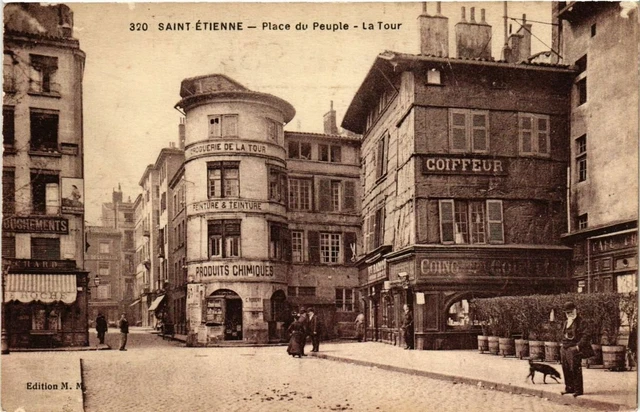 Saint Etienne - CPM - St ÉTIENNE - Place Du Peuple Fontaine Illustration C Laurencin Edit De La Morlandiere 2151288735