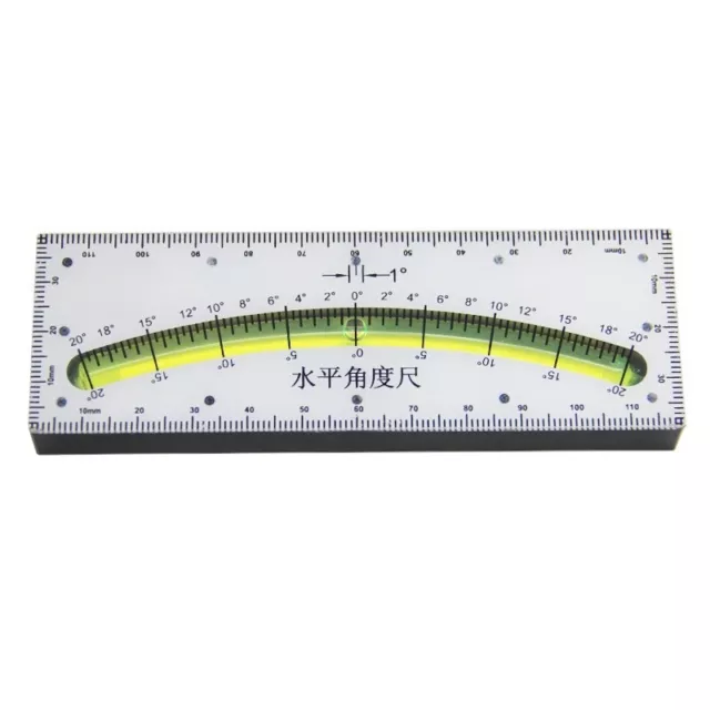 1 pz ABS lunghezza 0-20 gradi inclinometro in plastica angolo di inclinazione livello bolla