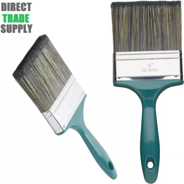 Fit For The Job 4" / 100mm Shed & Fence Paint Brush Wood / Timber Treatment