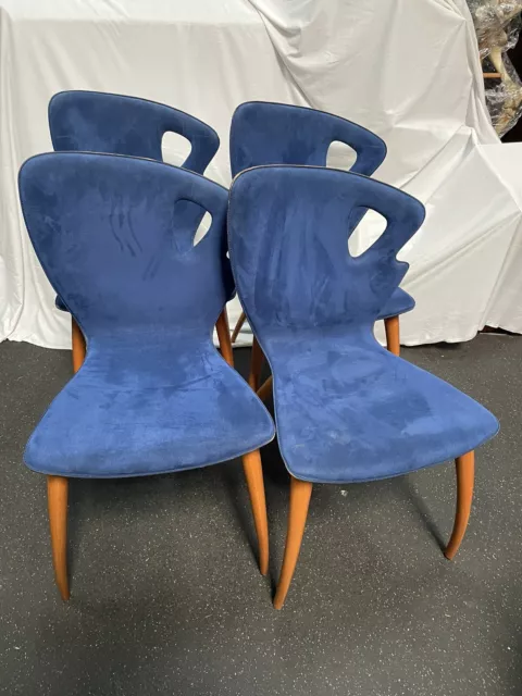 vintage mid century Italian modern  CARLO MALNATI 'BAMBI' DINING CHAIRS vintage mid century Italian modern  CARLO MALNATI 'BAMBI' DINING CHAIRS