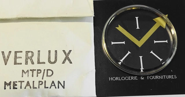 Verre De Montre Diamètre 28,7 Mm - Bague Chromée Metalplan - Neuf Sans étiquette - Pour Réparation