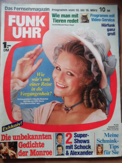 FUNK UHR 10 - 1984 TV: 10.-16.3. Claudia Rieschel Marilyn Monroe Rudolf Schock