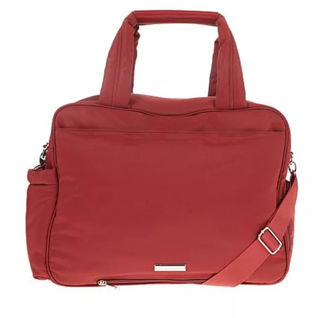 Samantha Brown Luggage To-Go Weekender Tote with Shoe Compartment ~ Burgundy