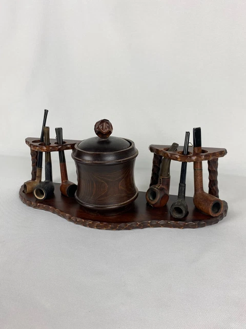 MAGNIFIQUE PR SENTOIR Pipes Ancien Avec Bo te Tabac 6 Pipes Objet MAGNIFIQUE PR SENTOIR Pipes Ancien Avec Bo te Tabac 6 Pipes Objet