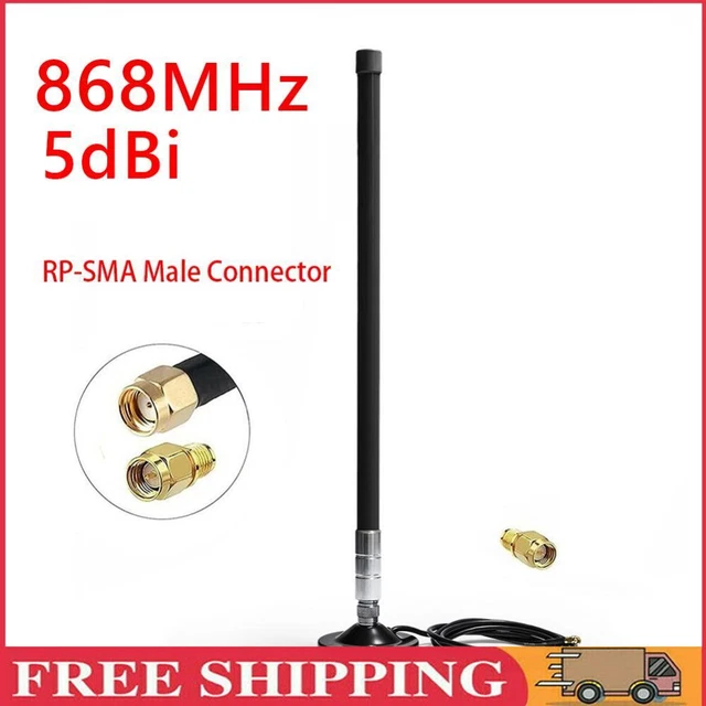 5dBi 858-878MHz for Helium Hotspot Miner Antenna+Magnet Base (55cm Black)