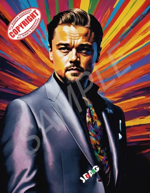 Toile canvas affiche Leonardo DiCaprio Pop art collection rare unique décoration