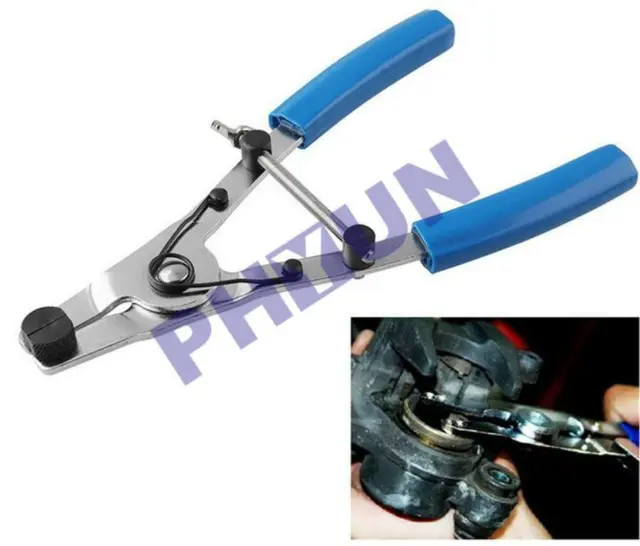 Carbon Steel Motorcycle Brake Piston Removal Extract Pliers Clamp Hand Tool Kit