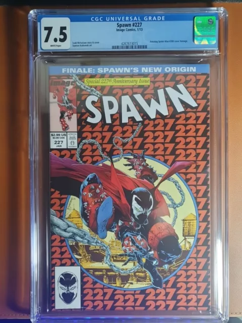 Spawn #227 - Amazing Spider-man #300 homage - Todd McFarlane - CGC 7.5