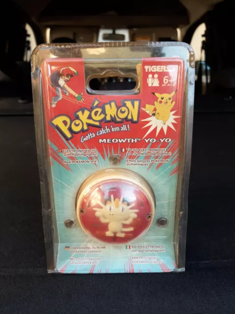 POKEMON YO-YO ELETTRONICO MEOWTH TIGER vintage toys nuovo