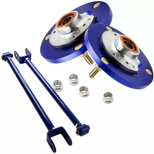 Bracci di controllo camber posteriore + piastra camber anteriore per BMW E46 Z4 X3 coilover blu