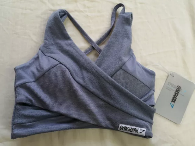 GYMSHARK WOMEN'S INTENSE Steel Blue True Texture Bralette Size XS New With  Tags £27.99 - PicClick UK