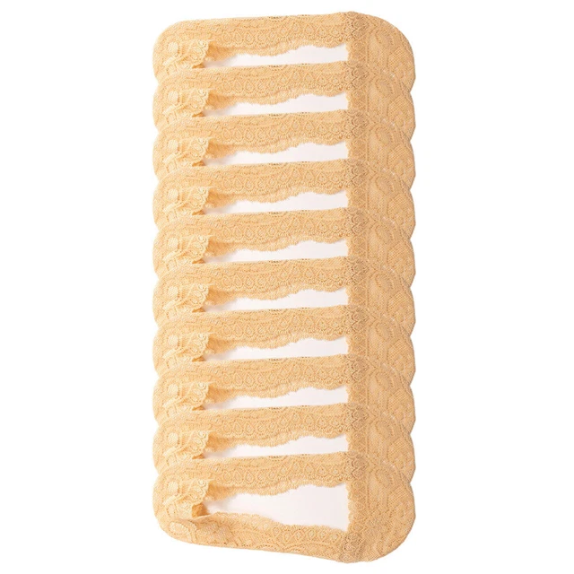 10 Pairs No-Show-Socken Schnüren 18X8CM Baumwolle Fräulein