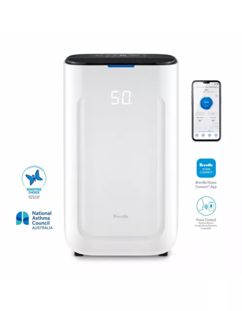 Breville LAD708WHT The Smart Dry Ultimate Plus 2-in-1 Viral Protect Dehumidifier 2