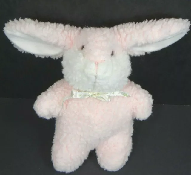Gund Vintage Pink Bunny Rabbit Plush 7" Squeaker 1992