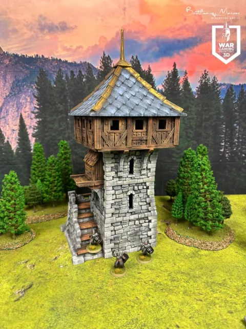For Old World Compatible with Warhammer 3D printed terrain scenery Defense Tower