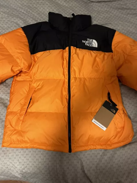 The North Face 1996 Retro Nuptse 700 Puffer Jacket - Orange, Medium NEW!!!!