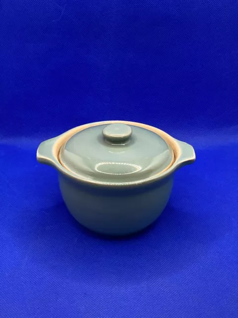 Denby Pottery Stoneware Manor Green Small Lidded Casserole Dish/ Soup Bowl