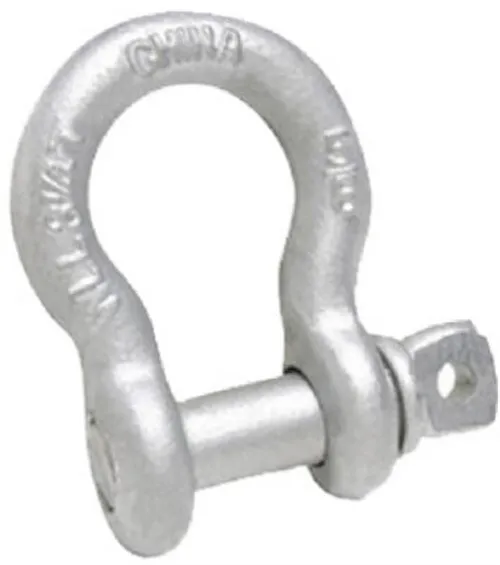 Campbell Galvanized Forged Carbon Steel Anchor Shackle 1500 lb (Pack of 5)