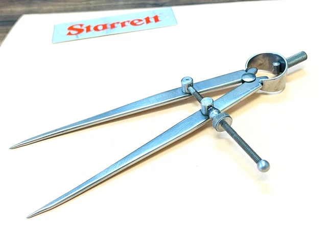 STARRETT No. 83A-6  Divider with Flat Legs;  6.0” Size & Capacity. Made in USA.