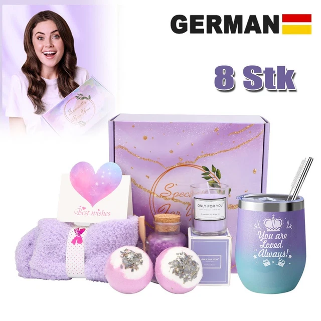 Coldbling Lavendel Duftkerze Mit Spruch - Romantisches Geschenk Für Freundin & Freund Mit 50h Brenndauer
