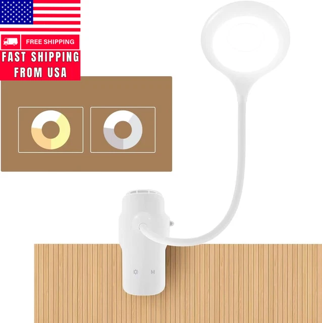 LED Reading Light, 28 Leds USB Rechargeable 3 Color X 3 Brightness with Safety S