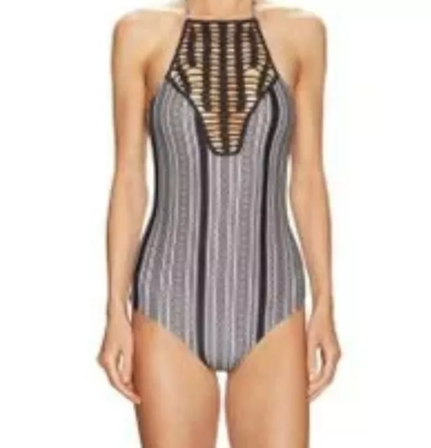 New Acacia Swimwear Polynesia One Piece Swimsuit Womens P Petite Crochet