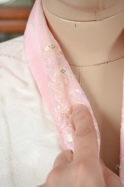 Dear Vanilla Japanese Juban Undergown Women's Kimono Genuine Vintage Mint 8