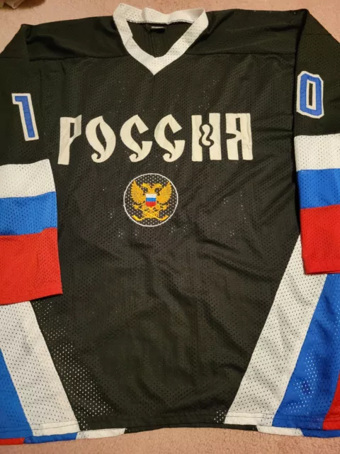 80's Pavel Bure #10 Team Russia CCCP Hockey Jerseys Hip Hop Stitched  Custom Name