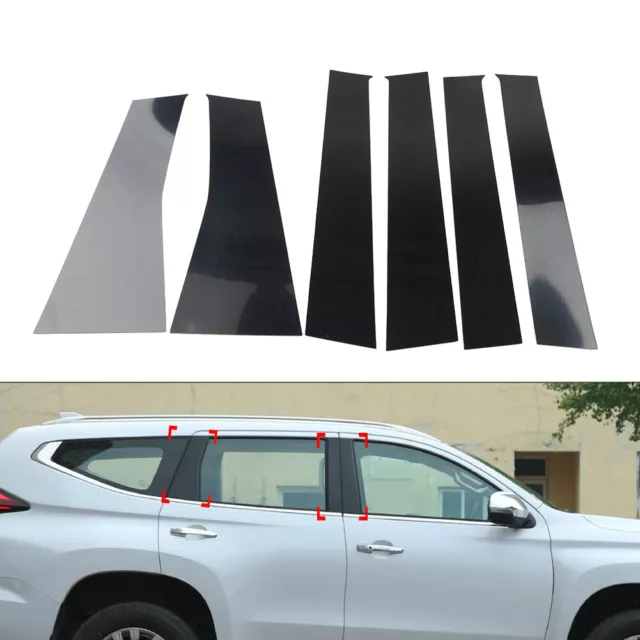 Pillar Post Door Window Cover Trim Kit For Mitsubishi Pajero Sport 2016-2023