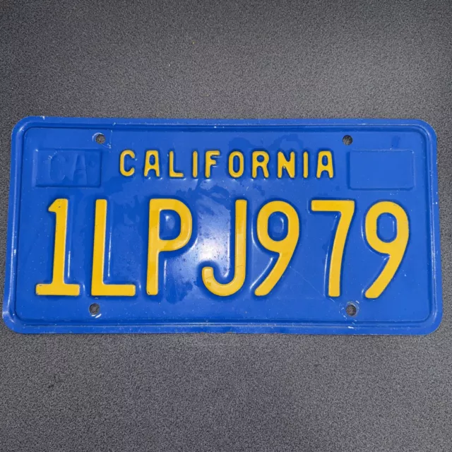 USA Nummernschild California US License Plate Autokennzeichen Vintage