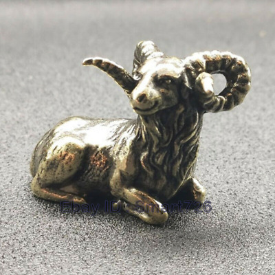 Solid Brass Goat Figurines Sheep Statue House Office Decor Animals Figurines HOT