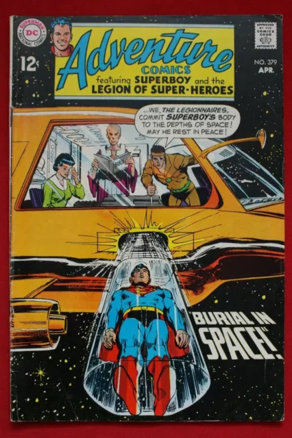 Adventure Comics Vol 1 Issue #379 Legion of Super-Heroes Superboy Neal Adams '69