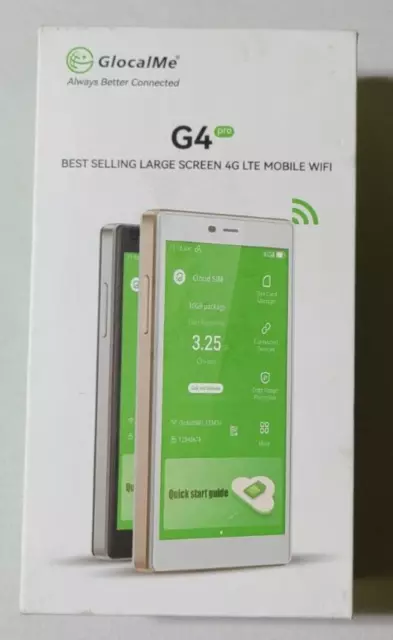 GlocalMe G4 Pro Large Screen 4G LTE Mobile WiFi