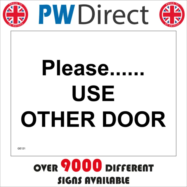 PLEASE USE OTHER door sign, use other door sticker, use other door vinyl  sign £2.45 - PicClick UK