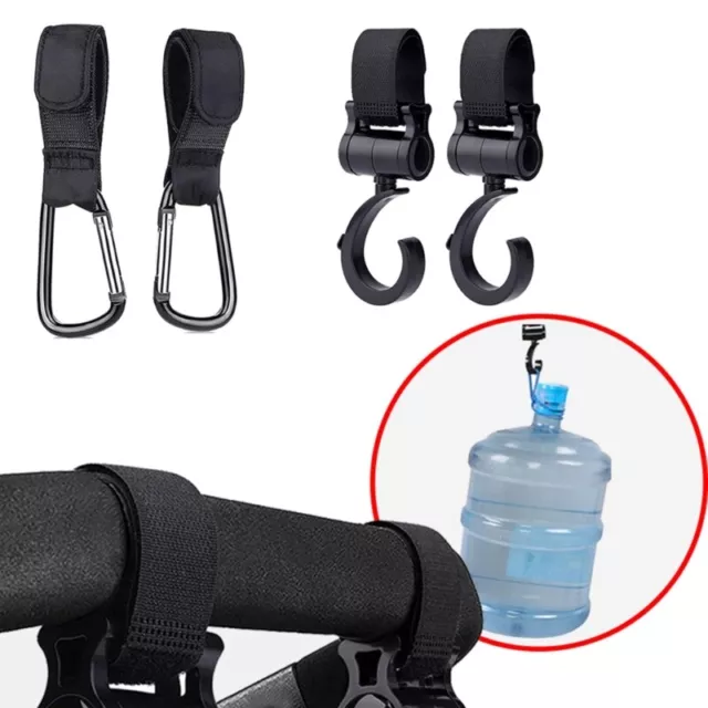 Stroller Hook,Babyfond 2 Pack of Multi Purpose Hooks - 360 Degree Swivel  Firm Non-Slip Stroller Hook for Buggy,Baby Carrier,Bike Bicycle,Car Headrest
