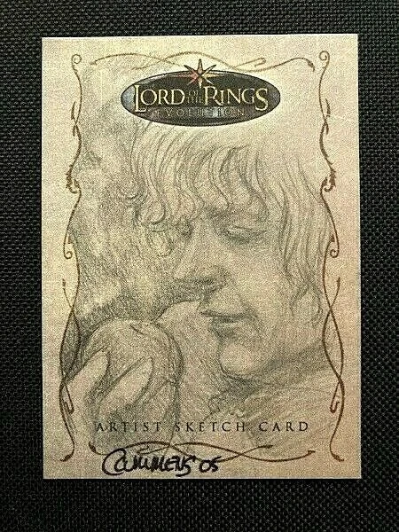 2006 Topps Evolution Lord Of The Rings Sketch Card Artist Cynthia Cummens !!!
