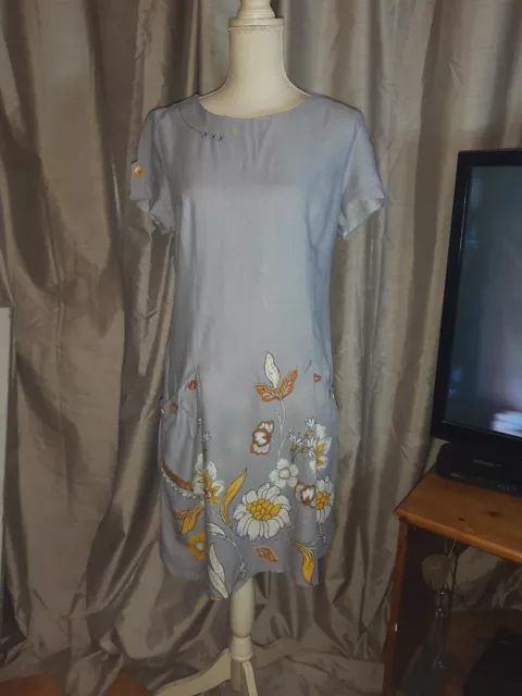 NEW WOMENS JOE Browns Effortlessly Elegant Dress Pale Blue Size M