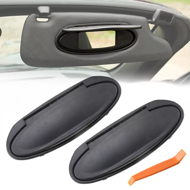Sun Visor Vanity Mirror Cover Cap For Porsche 911 996/997 Boxster Cayman 986/987