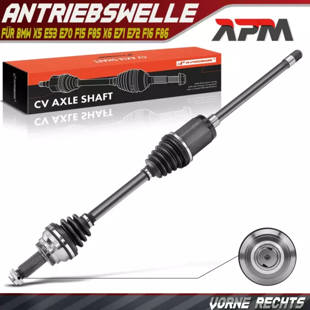 Antriebswelle Vorne Rechts für BMW X5 E53 E70 F15 F85 X6 E71 E72 F16 F86 2.0 3.0