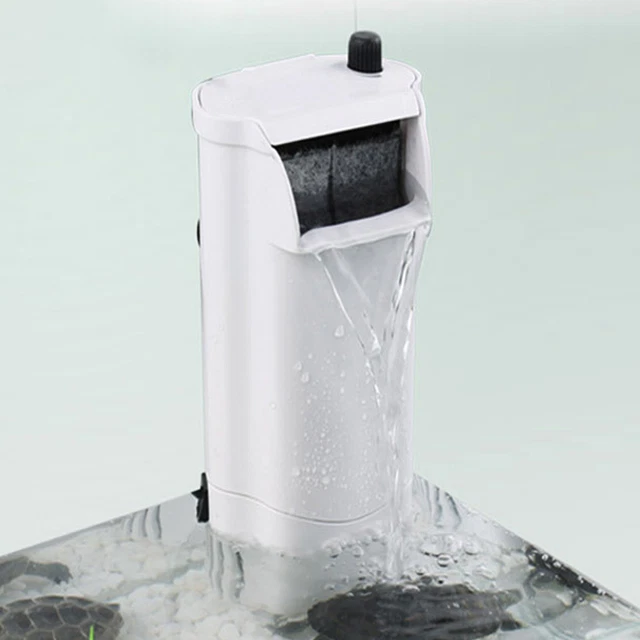Aquarium Turtle Filter Waterfall Outlet Easy to Clean Turtle Tank Filter