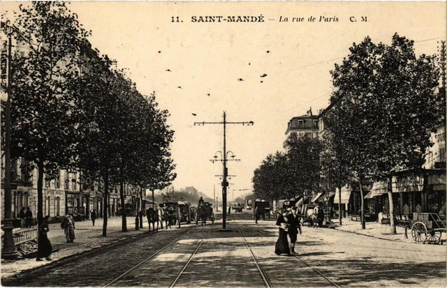CPA AK St-MANDÉ La Rue de Paris (672430)