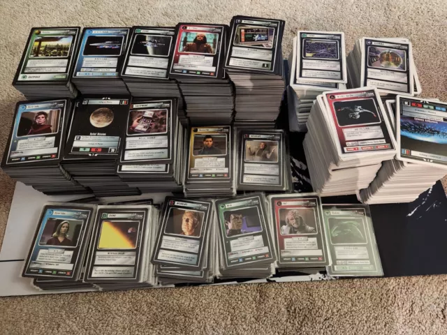 HUGE 4000+ 1994 Star Trek CCG Premiere Black Boarder & Unlimited Lot Decipher