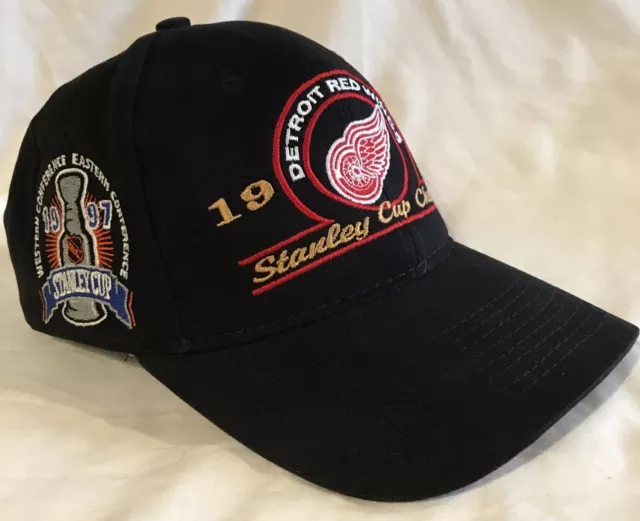 Detroit Red Wings Stanley Cup Champs 1997 Vintage Snapback Hat CCM #1 Apparel