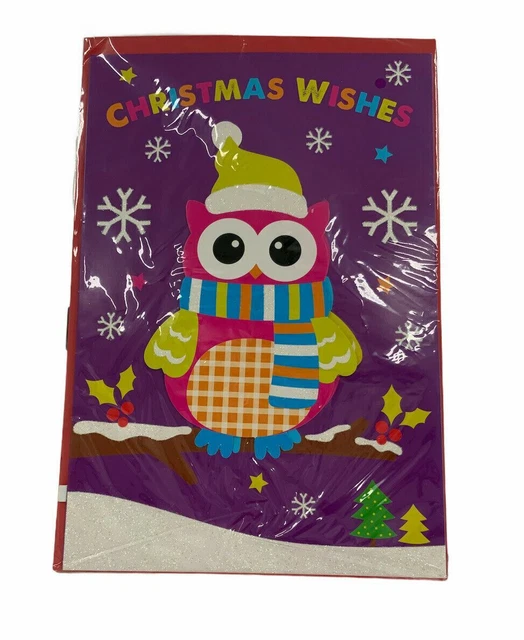 Giant Jumbo 16" Merry Christmas Large Card: Christmas Wishes With Envelope New