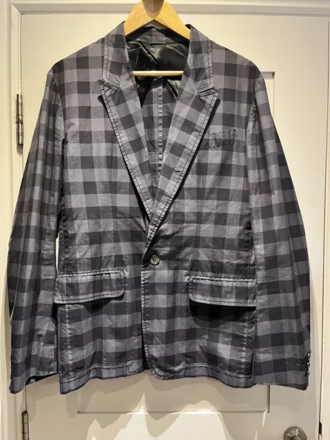 Rare Alexander McQueen 2007 Lightweight Cotton Check Jacket