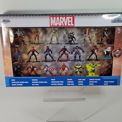Marvel 20-Piece Set Nano Metalfigs Diecast 20 Pack Figurines by Jada Toys NEW