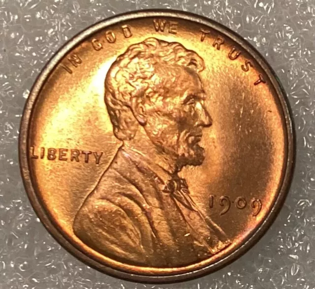 1909-VDB Lincoln Wheat Cent  Penny AU Very Nice