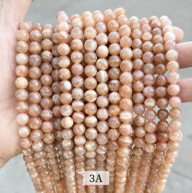 8mm Round Pearl Orange Moonlight Scattered Pearl