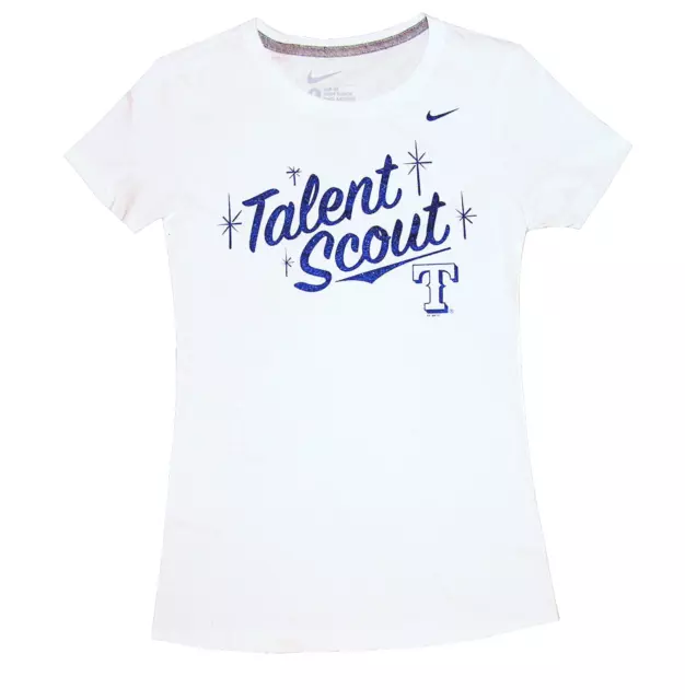 Mlb Womens Apparel- Texas Rangers Ladies Nike Mlb Talent Scout Tee-Shirt, SMALL