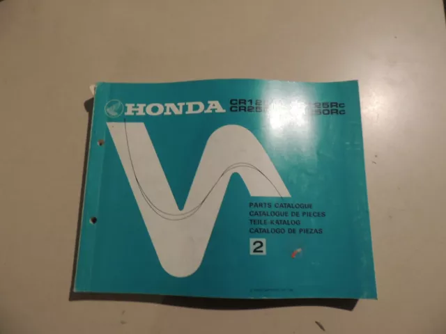 Parts list catalog ue de pieces Teile Katalog Honda CR125 R CR250 R 1981-1982